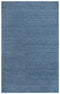 5' X 8' Blue And Dark Blue Wool Hand Tufted Area Rug