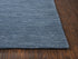 5' X 8' Blue And Dark Blue Wool Hand Tufted Area Rug