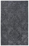 8' X 10' Charcoal And Gray Wool Damask Hand Tufted Area Rug