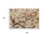 5' X 8' Beige Brown Rust And Red New Zealand Lambs Wool Damask Hand Carved Handmade Area Rug