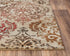 8' X 10' Beige Brown Rust And Red New Zealand Lambs Wool Damask Hand Carved Handmade Area Rug