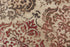 8' X 10' Beige Brown Rust And Red New Zealand Lambs Wool Damask Hand Carved Handmade Area Rug