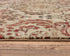 8' X 10' Beige Brown Rust And Red New Zealand Lambs Wool Damask Hand Carved Handmade Area Rug