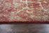 5' X 8' Red And Beige New Zealand Lambs Wool Medallion Hand Carved Handmade Area Rug