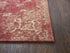 8' X 10' Red And Beige New Zealand Lambs Wool Medallion Hand Carved Handmade Area Rug
