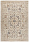 8' Beige And Natural New Zealand Lambs Wool Medallion Hand Carved Handmade Area Rug