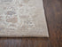 8' Beige And Natural New Zealand Lambs Wool Medallion Hand Carved Handmade Area Rug