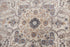 8' Beige And Natural New Zealand Lambs Wool Medallion Hand Carved Handmade Area Rug