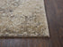 8' Gold Beige And Ivory New Zealand Lambs Wool Damask Hand Carved Handmade Area Rug