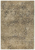 9' X 12' Gold Beige And Ivory New Zealand Lambs Wool Damask Hand Carved Handmade Area Rug