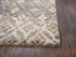 5' X 8' Brown And Natural New Zealand Lambs Wool Ikat Hand Carved Handmade Area Rug