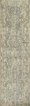 8' Gray Brown And Beige New Zealand Lambs Wool Oriental Hand Carved Handmade Area Rug