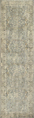 8' Gray Brown And Beige New Zealand Lambs Wool Oriental Hand Carved Handmade Area Rug