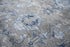 5' X 8' Dark Gray Blue And Light Gray New Zealand Lambs Wool Floral Hand Carved Handmade Area Rug