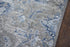 8' X 10' Dark Gray Blue And Light Gray New Zealand Lambs Wool Floral Hand Carved Handmade Area Rug