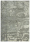 8' Gray And Light Gray New Zealand Lambs Wool Abstract Hand Carved Handmade Area Rug