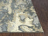 8' X 10' Gray Cream Yellow And Teal New Zealand Lambs Wool Abstract Hand Carved Handmade Area Rug