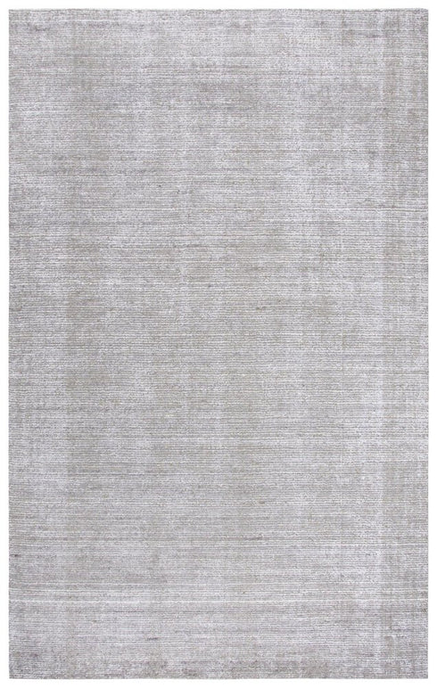9' X 12' Light Gray Beige And Ivory Wool Hand Loomed Area Rug