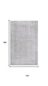 9' X 12' Light Gray Beige And Ivory Wool Hand Loomed Area Rug