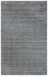 8' X 10' Blue Beige And Ivory Wool Hand Loomed Area Rug