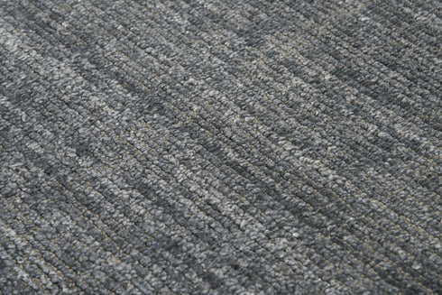 8' X 10' Blue Beige And Ivory Wool Hand Loomed Area Rug
