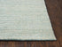 8' X 10' Aqua Green Silver And Ivory Wool Hand Loomed Area Rug