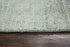 8' X 10' Aqua Green Silver And Ivory Wool Hand Loomed Area Rug