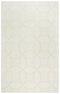 5' X 8' Ivory And Beige Wool Geometric Hand Tufted Area Rug