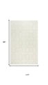 8' X 10' Ivory And Beige Wool Geometric Hand Tufted Area Rug
