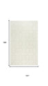 9' X 12' Ivory And Beige Wool Geometric Hand Tufted Area Rug