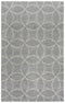 8' X 10' Gray And Light Gray Wool Trellis Hand Tufted Area Rug