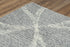 8' X 10' Gray And Light Gray Wool Trellis Hand Tufted Area Rug