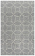 9' X 12' Gray And Light Gray Wool Trellis Hand Tufted Area Rug