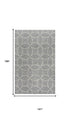 9' X 12' Gray And Light Gray Wool Trellis Hand Tufted Area Rug