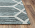 9' X 12' Charcoal And Ivory Geometric Hand Tufted Area Rug