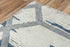 5' X 8' Blue And Ivory Geometric Hand Tufted Area Rug