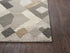 8' Natural Brown Beige Charcoal And Gray Wool Geometric Hand Tufted Area Rug