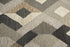 5' X 8' Natural Brown Beige Charcoal And Gray Wool Geometric Hand Tufted Area Rug