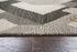 5' X 8' Natural Brown Beige Charcoal And Gray Wool Geometric Hand Tufted Area Rug