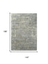 9' X 12' Gray Beige And Ivory New Zealand Lambs Wool Oriental Hand Carved Handmade Area Rug