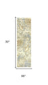 8' Beige Gray And Ivory New Zealand Lambs Wool Abstract Hand Carved Handmade Area Rug