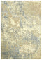 5' X 8' Beige Gray And Ivory New Zealand Lambs Wool Abstract Hand Carved Handmade Area Rug