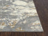 8' Gray Light Gray Beige And Ivory New Zealand Lambs Wool Abstract Hand Carved Handmade Area Rug