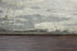 8' Gray Light Gray Beige And Ivory New Zealand Lambs Wool Abstract Hand Carved Handmade Area Rug