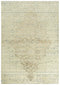 8' Beige And Natural New Zealand Lambs Wool Medallion Hand Carved Handmade Area Rug