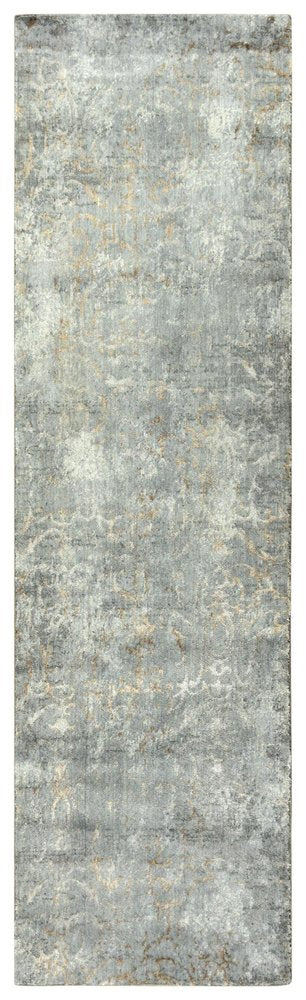 8' Gray Light Gray Beige And Ivory New Zealand Lambs Wool Trellis Hand Carved Handmade Area Rug