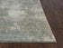 8' Gray Light Gray Beige And Ivory New Zealand Lambs Wool Trellis Hand Carved Handmade Area Rug