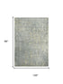 8' X 10' Gray Light Gray Beige And Ivory New Zealand Lambs Wool Trellis Hand Carved Handmade Area Rug