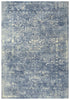 8' X 10' Blue Gray Beige And Ivory New Zealand Lambs Wool Oriental Hand Carved Handmade Area Rug