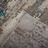 8' Gray Beige Orange Red And Blue New Zealand Lambs Wool Abstract Hand Carved Handmade Area Rug